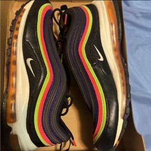 NIKE AIR MAX 97 BLACK/WHITE-COURT
PURPLE SIZE MEN'S